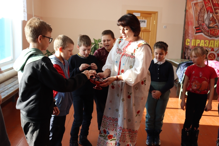 Репетиция колядок.